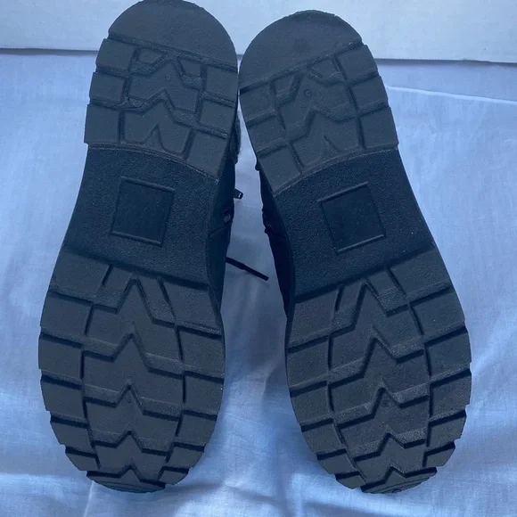 Pop Women's Black Side Zip Combat Boots - Picture 10 of 12